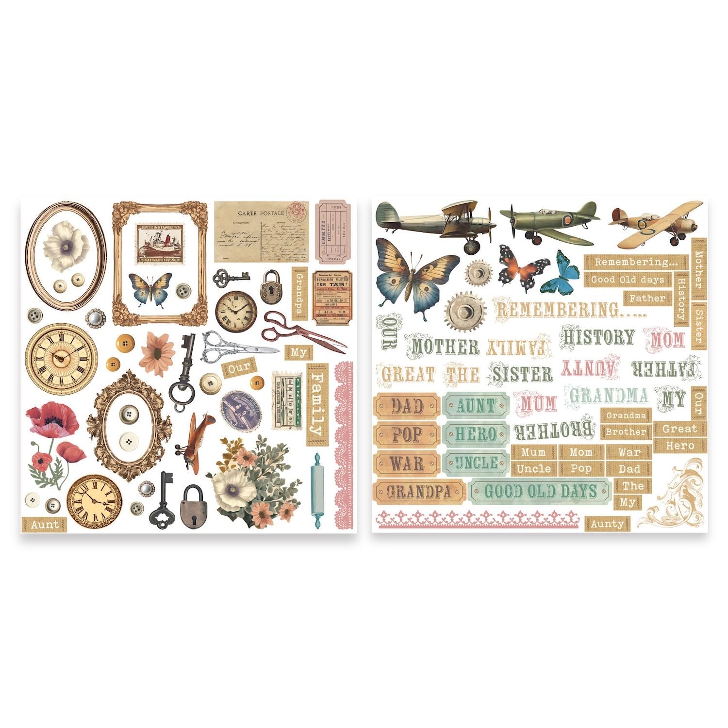 Arden Creative Studio Remembering Ephemera Pack acsep0009
pieces