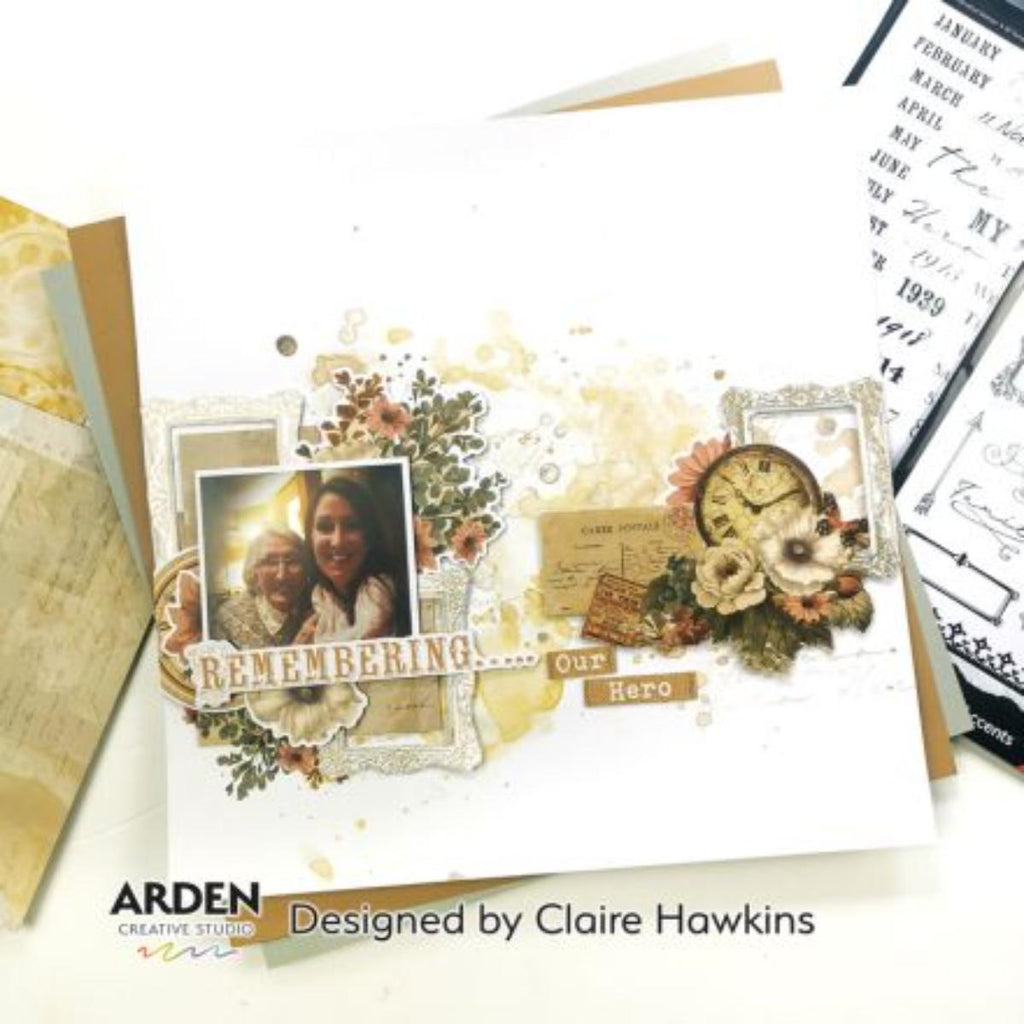 Arden Creative Studio Remembering Rub On Transfer Set acsro0006 remembering