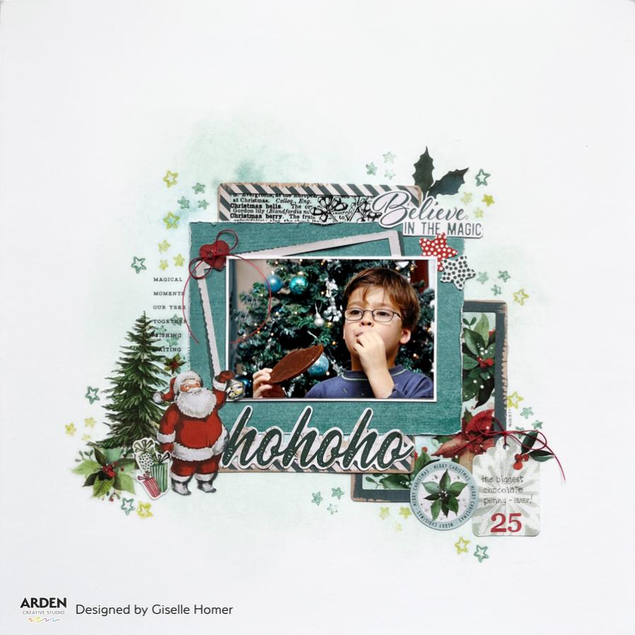 Arden Creative Studio Season of Joy 6x8 Paper Pad acspp0011 hohoho