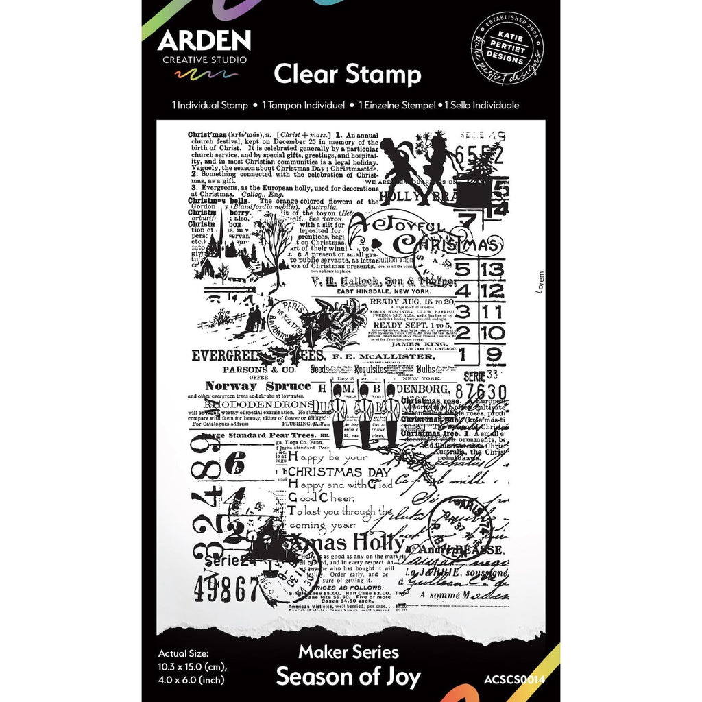 Arden Creative Studio Season of Joy Background Stamp acscs0014
