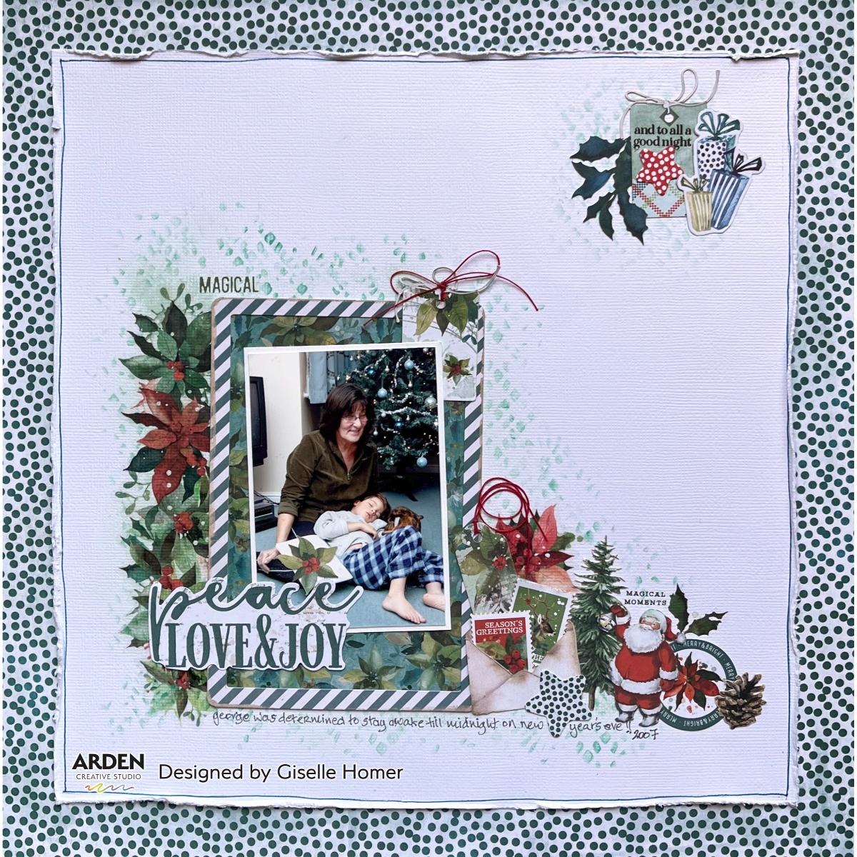 Arden Creative Studio Season of Joy Solids 12x12 Paper Pad acspp0010 joy