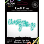 Arden Creative Studio Sentiment Cloud Series Christmas Greetings Dies acscd0033