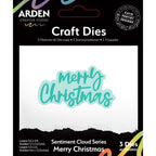 Arden Creative Studio Sentiment Cloud Series Merry Christmas Dies acscd0032