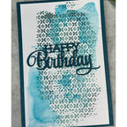 Arden Creative Studio Stacked Happy Birthday Die acscd0024 blue