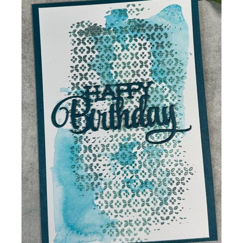 Arden Creative Studio Stacked Happy Birthday Die acscd0024 blue