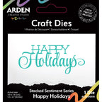 Arden Creative Studio Stacked Happy Holidays Die acscd0018