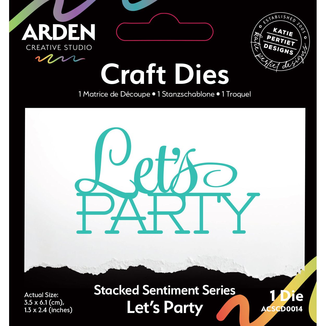 Arden Creative Studio Stacked Let's Party Die acscd0014
