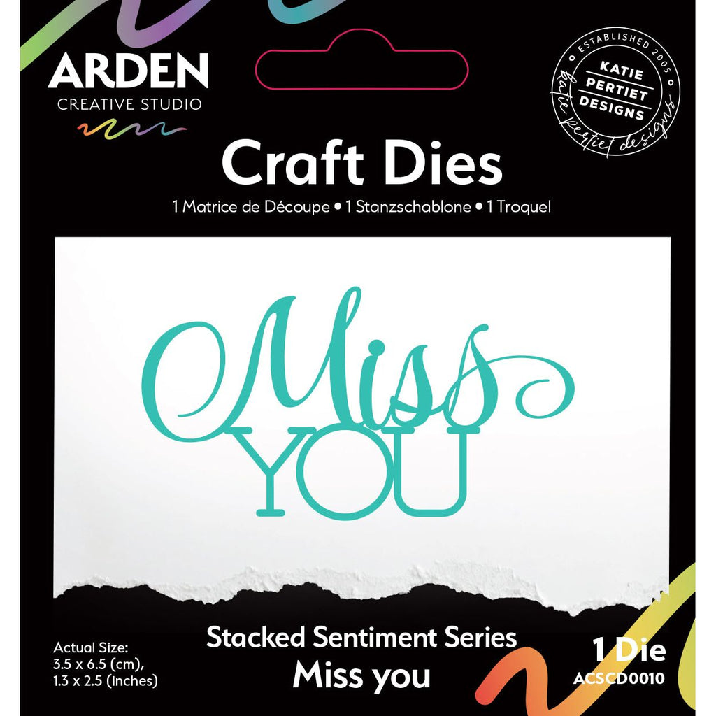 Arden Creative Studio Stacked Miss You Die acscd0010
