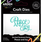 Arden Creative Studio Stacked Peace and Joy Die acscd0020