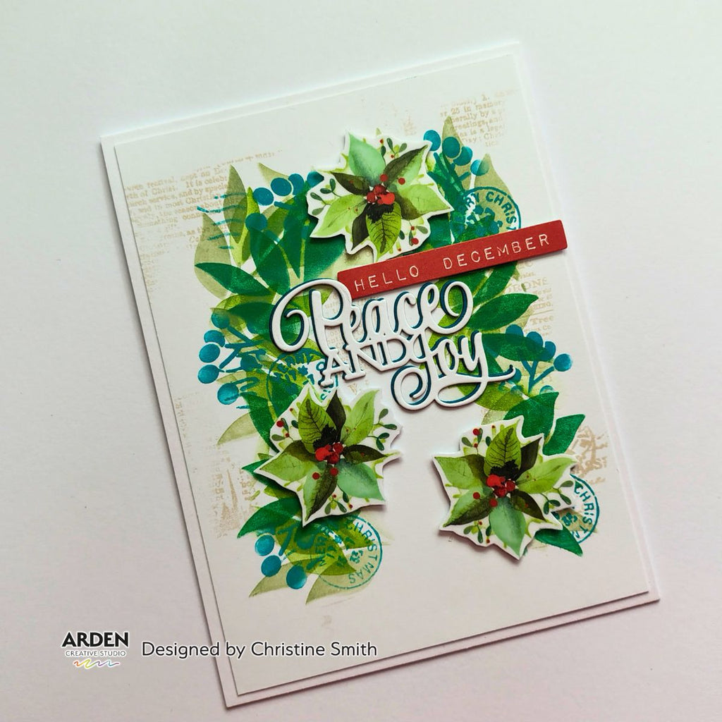 Arden Creative Studio Stacked Peace and Joy Die acscd0020 peace