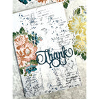 Arden Creative Studio Stacked Thank You Die acscd0009 rose