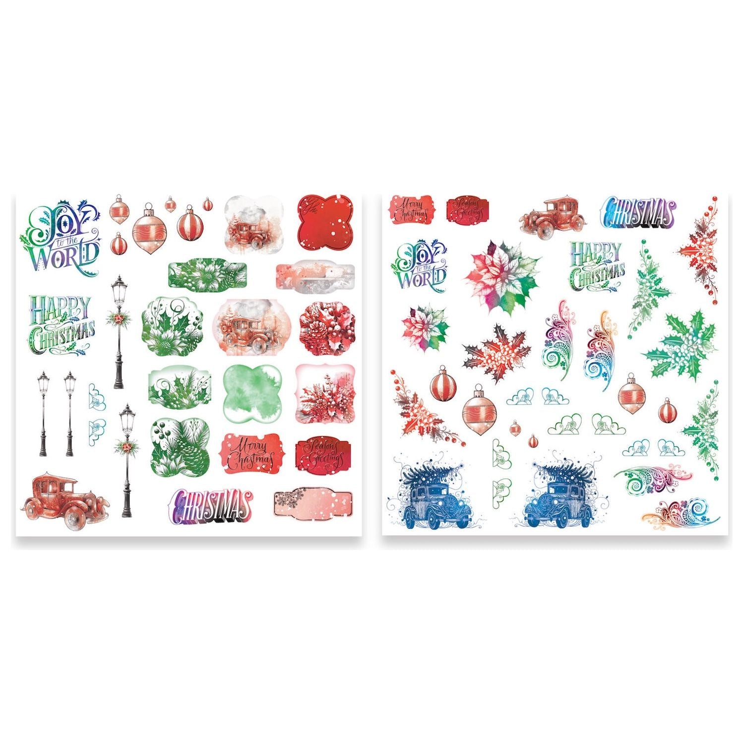 Arden Creative Studio Vintage Christmas Ephemera Pack acsep0004 pages