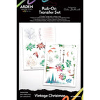 Arden Creative Studio Vintage Christmas Rub On Transfer Set acsro0003