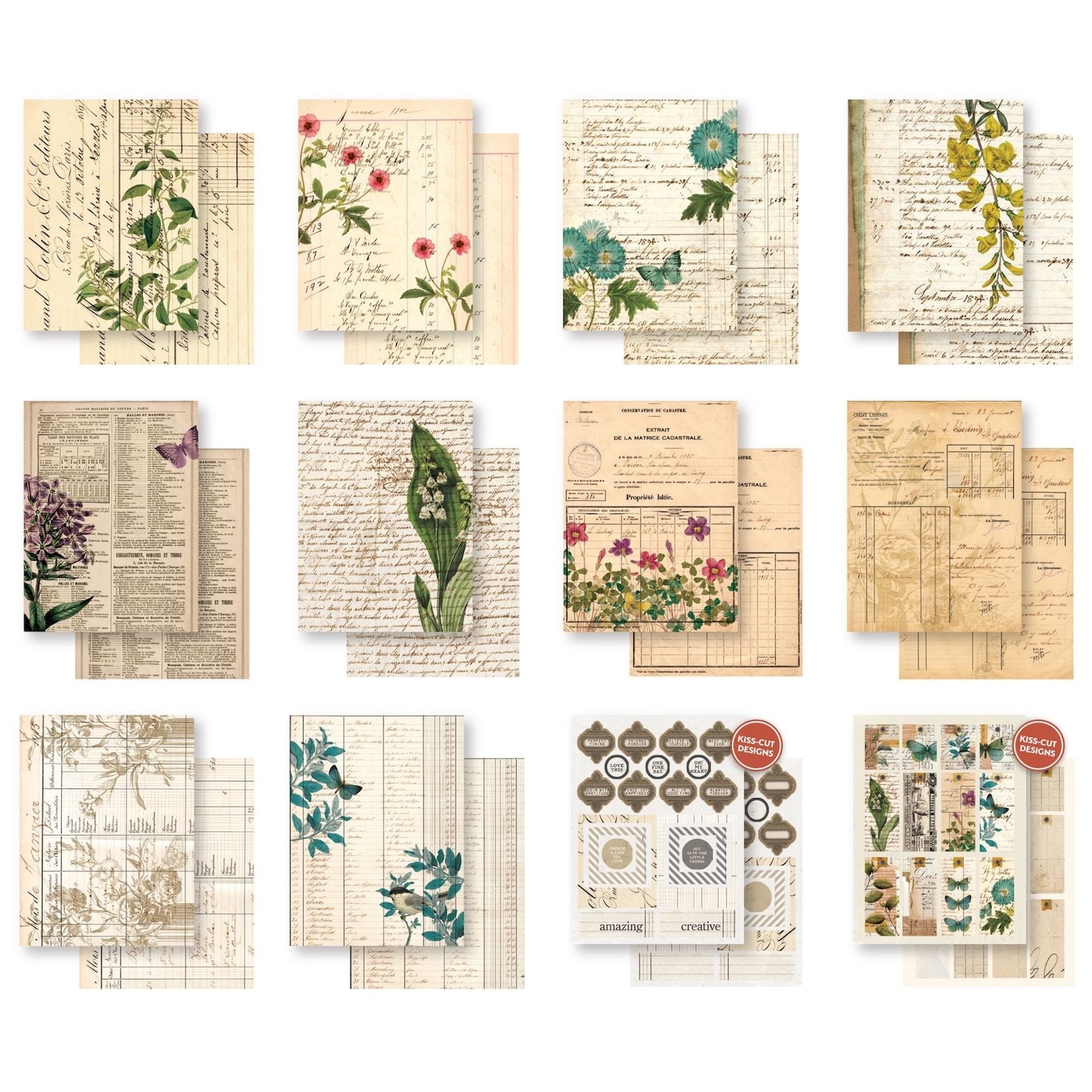 Arden Creative Studio Vintage Makers Ledger Essentials 6x8 Paper acspp0025 cardstock