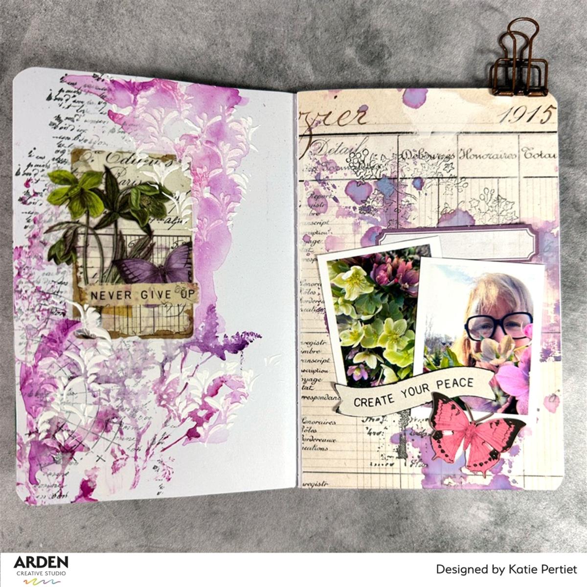 Arden Creative Studio Vintage Makers Ledger Essentials 6x8 Paper acspp0025 glasses