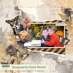 Arden Creative Studio Wicked Woods 6x8 Paper Pad acspp0030 black flowers stripes clock katie pertiet