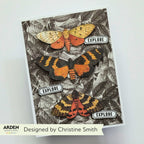 Arden Creative Studio Wicked Woods 6x8 Paper Pad acspp0030 leaves background with moths explore card christine smith 