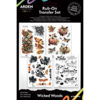 Arden Creative Studio Wicked Woods 6x8 Rub On Transfer Set acsro0012