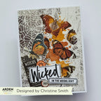 Arden Creative Studio Wicked Woods Batty Clear Stamp Set acscs0036 blutterflies creepy wicked card christine smith