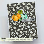 Arden Creative Studio Wicked Woods Batty Clear Stamp Set acscs0036 pumpkins star background favourite season card christine smith
