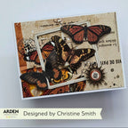Arden Creative Studio Wicked Woods Epoxy Stickers acses0003 orange and black butterflies good times card katie pertiet