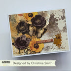 Arden Creative Studio Wicked Woods Laser Cuts acslc0011 black flowers butterfly seriouly spooky card christine smith