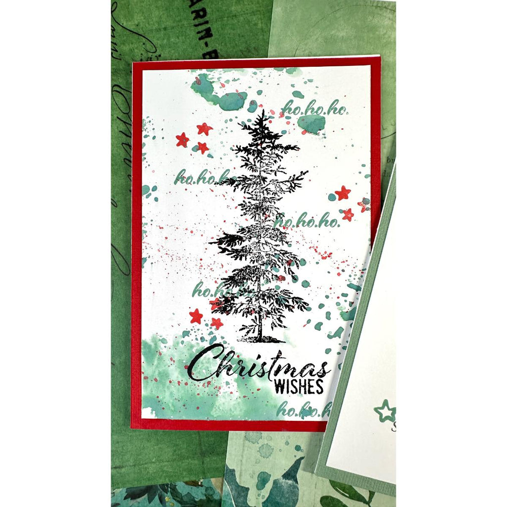 Arden Creative Studio Winter Etchings Clear Stamp Set acscs0012 tree