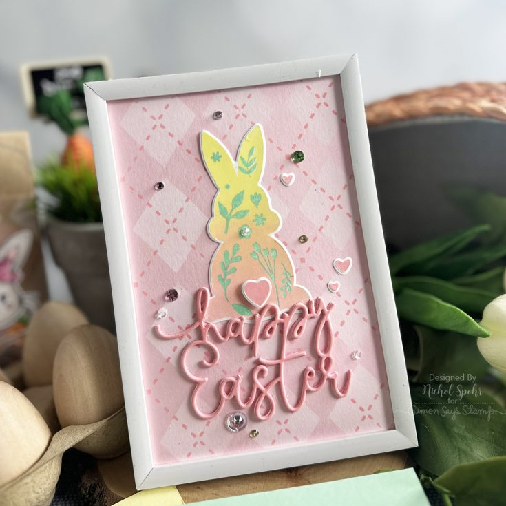 Simon Says Stamp Set of 3 Stencils Argyle Builder 1075st Rain or Shine Easter Decor | color-code:ALT07