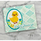 Simon Says Stamp Set of 3 Stencils Argyle Builder 1075st Rain or Shine Easter Card | color-code:ALT01