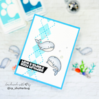 Simon Says Stamp Set of 3 Stencils Argyle Builder 1075st Rain or Shine Birthday Card