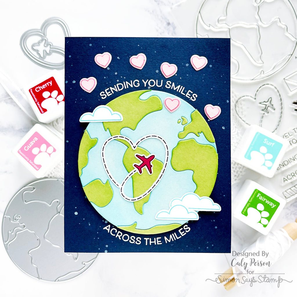 Simon Says Stamps and Dies Around the World Bundle set800aw Sunny Vibes Sending Smiles Card | color-code:ALT01