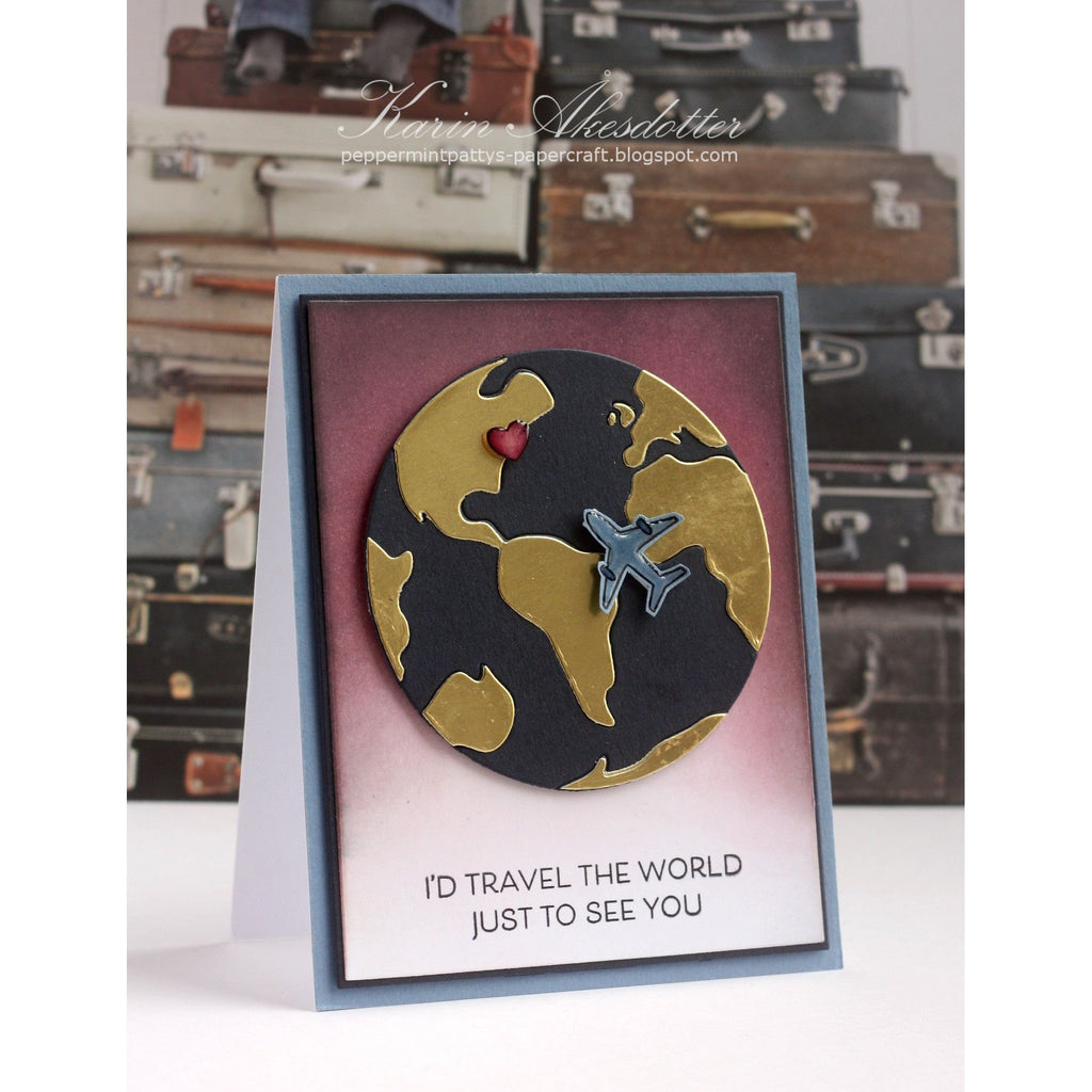 Simon Says Stamps and Dies Around the World Bundle set800aw Sunny Vibes Miss You Card