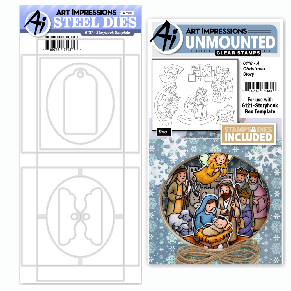 Art Impressions A Christmas Story Storybook Stamps and Template