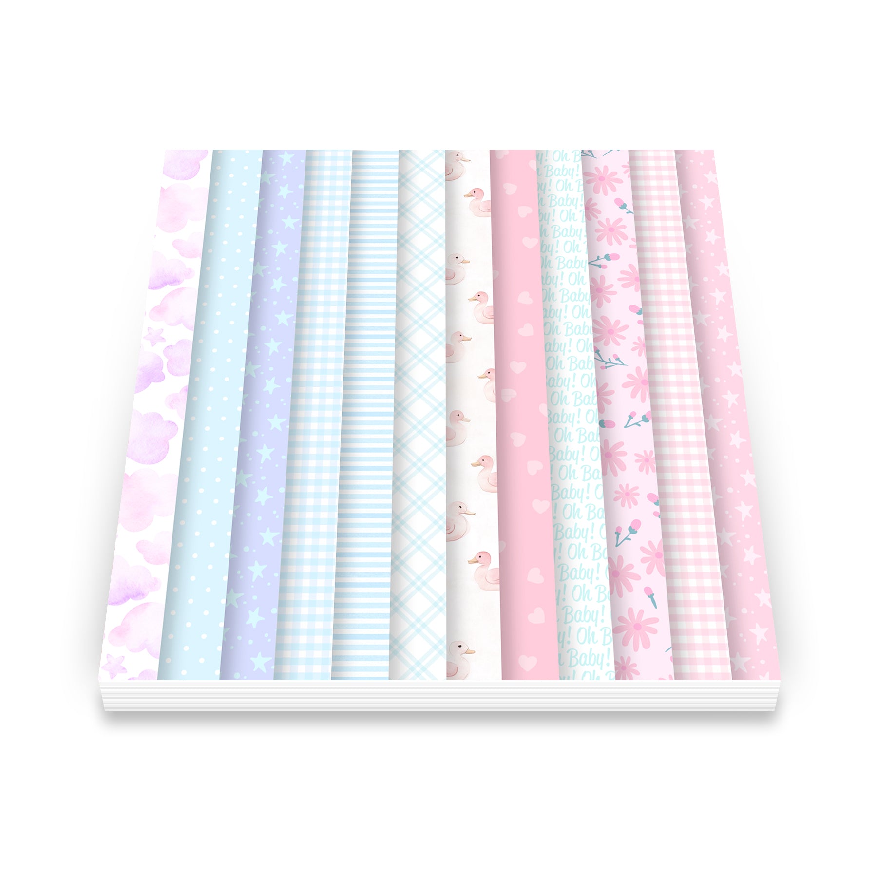 Art Impressions Baby Girl Journal Series 6x6 Inch Double-Sided Paper Pack 6057 more patterns