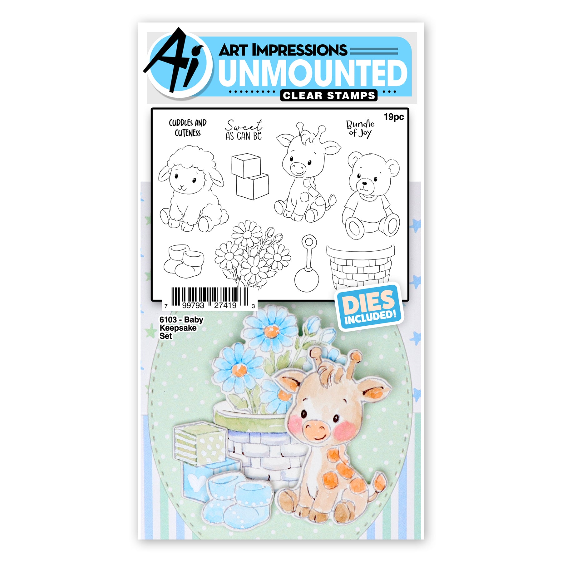 Art Impressions Baby Keepsake Stamps and Dies 6103