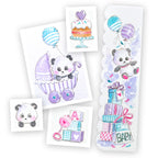 Art Impressions Baby Panda Stamps and Dies 6017 samples