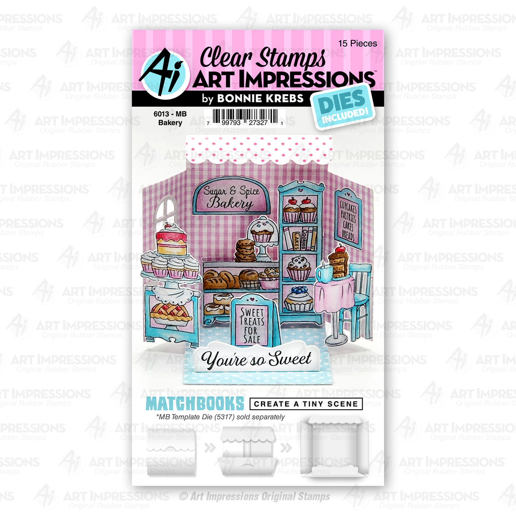 Art Impressions Bakery Matchbooks Stamps and Dies 6013