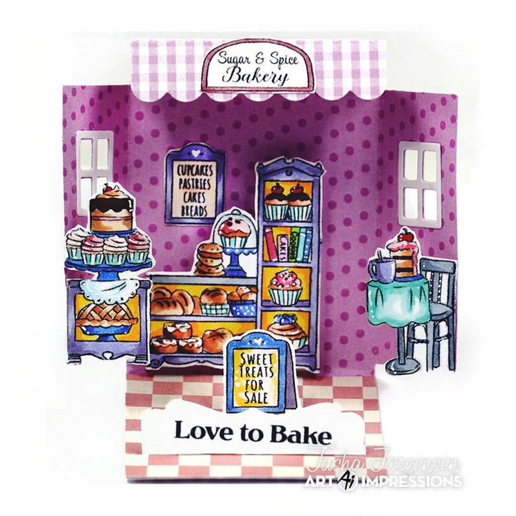 Art Impressions Bakery and Template Matchbook Stamps and Dies Bundle