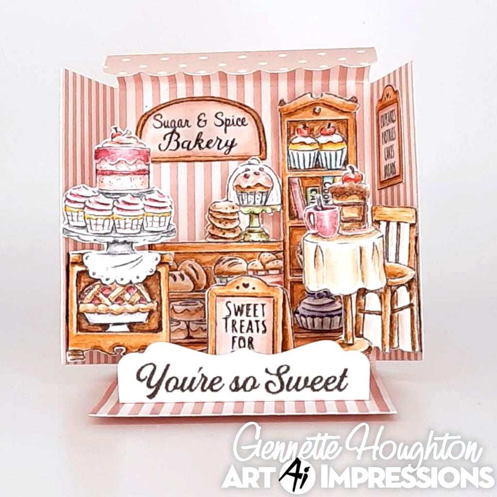 Art Impressions Bakery and Template Matchbook Stamps and Dies Bundle