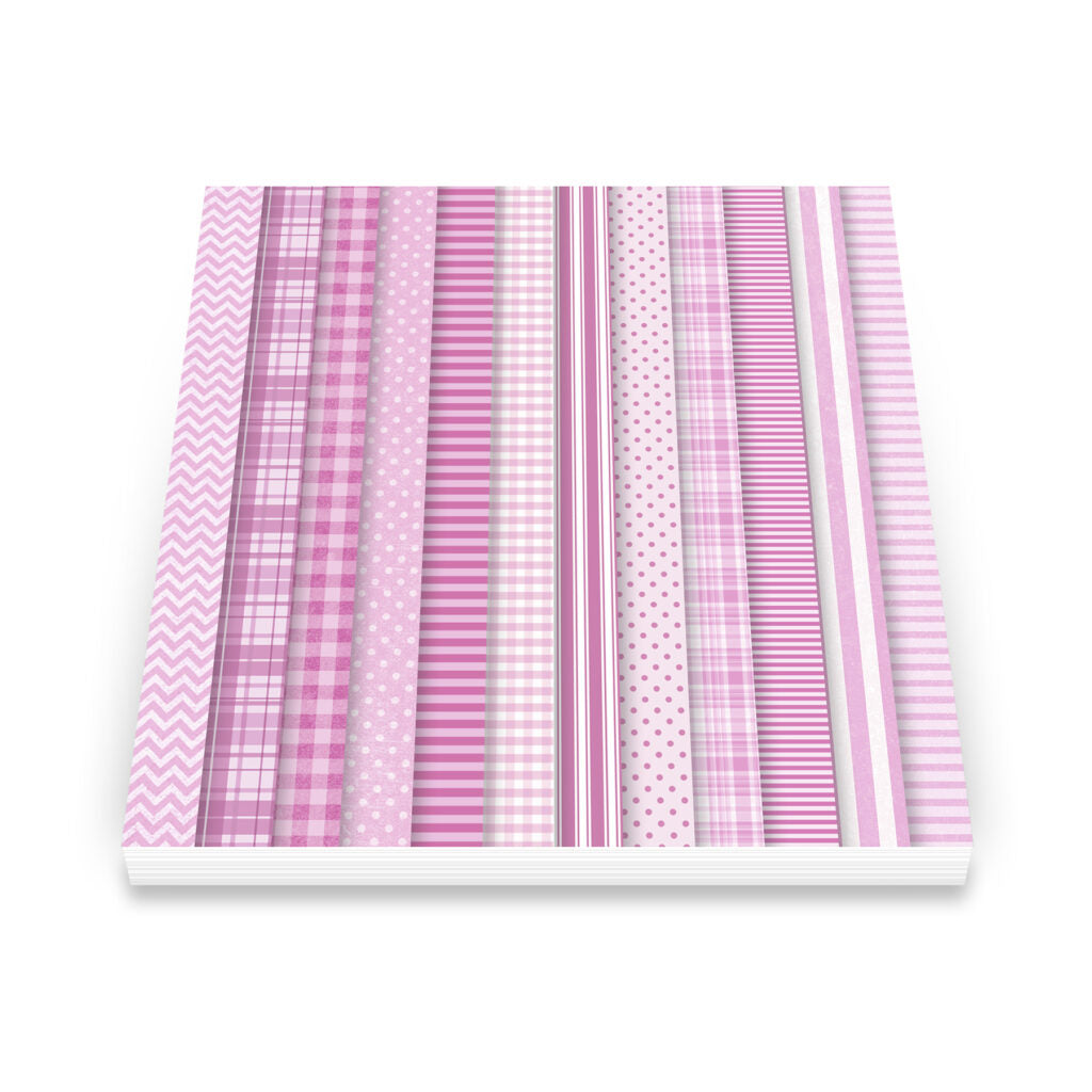 Art Impressions Basic Pink 6x6 Inch Double-Sided Paper Pack 6010 detail