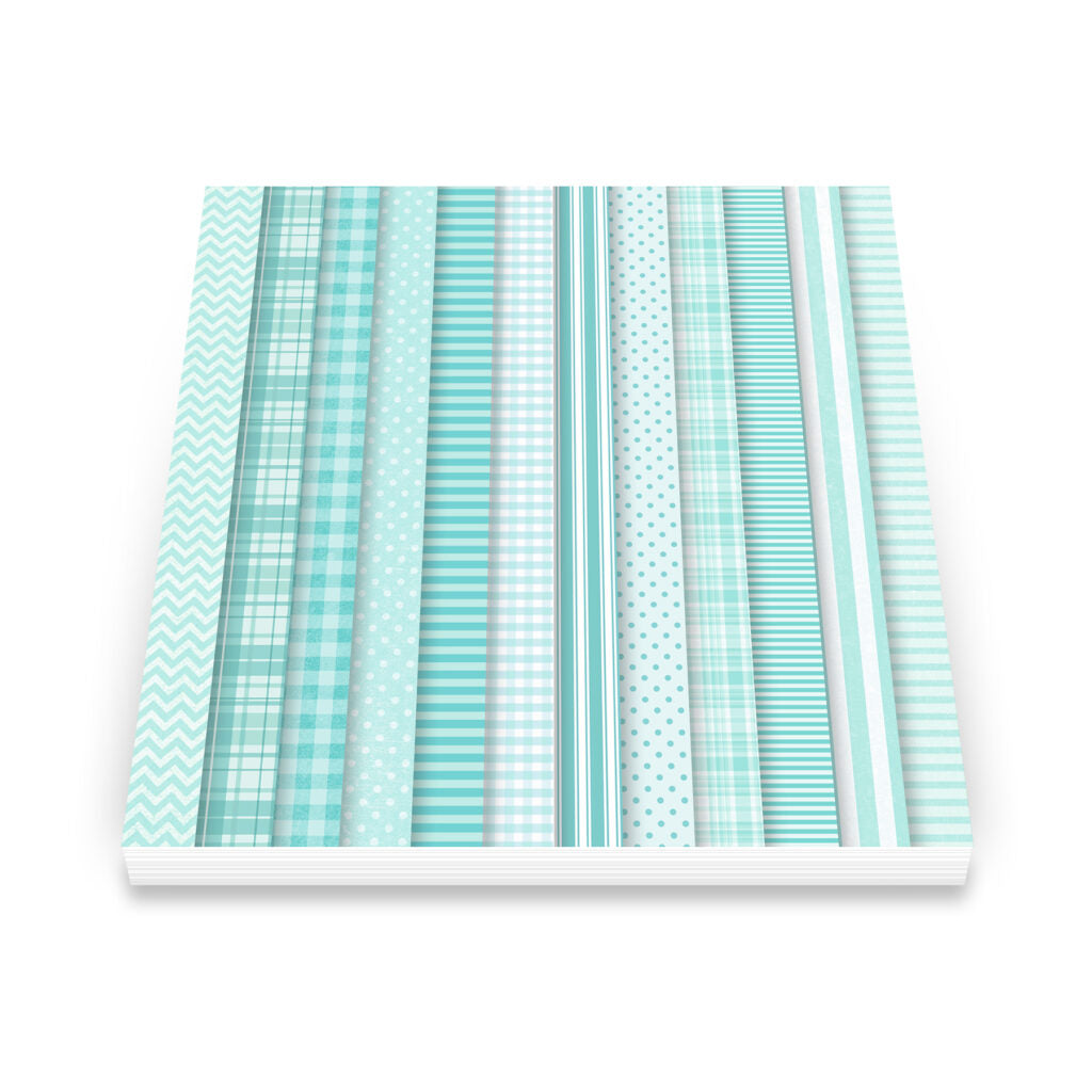 Art Impressions Basic Teal 6x6 Inch Double-Sided Paper Pack 6011 detailed