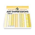 Art Impressions Basic Yellow 6x6 Inch Double-Sided Paper Pack 6012