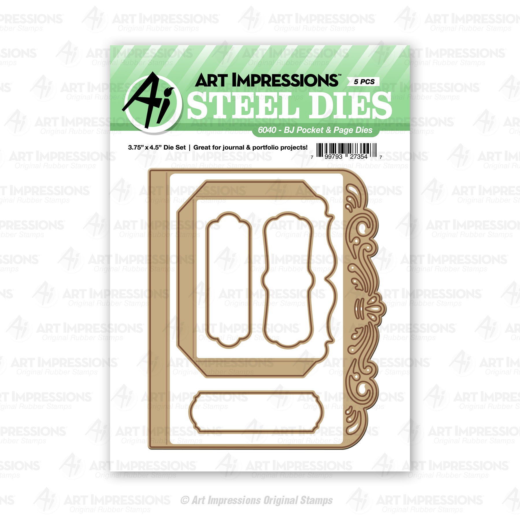 Art Impressions Bible Journaling Pocket and Pages Dies 6040