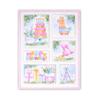 Art Impressions Birthday Wishes Story Tiles Stamps 6178 Birthday theme collage card