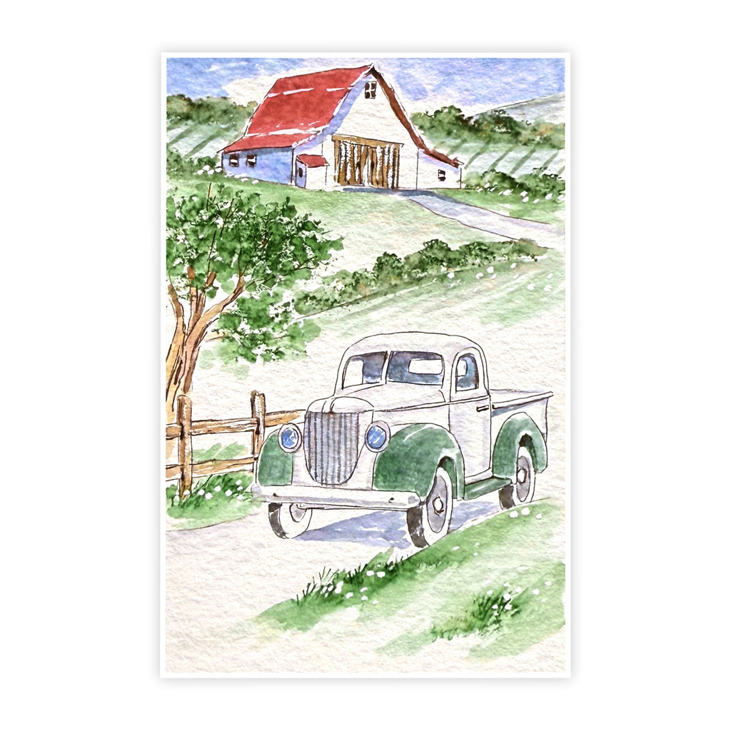 Art Impressions Classic Truck Foundation Stamps 6066 sample