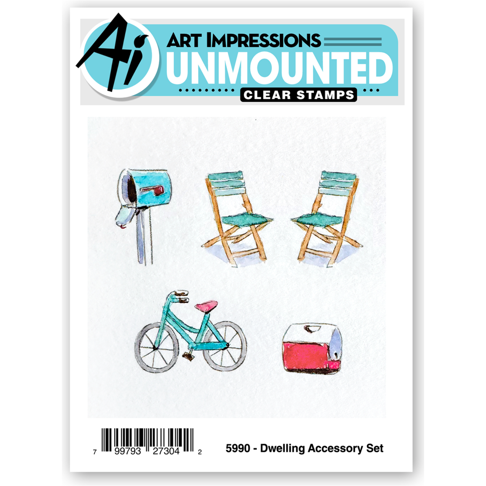 Art Impressions Dwelling Accessory Stamps 5990