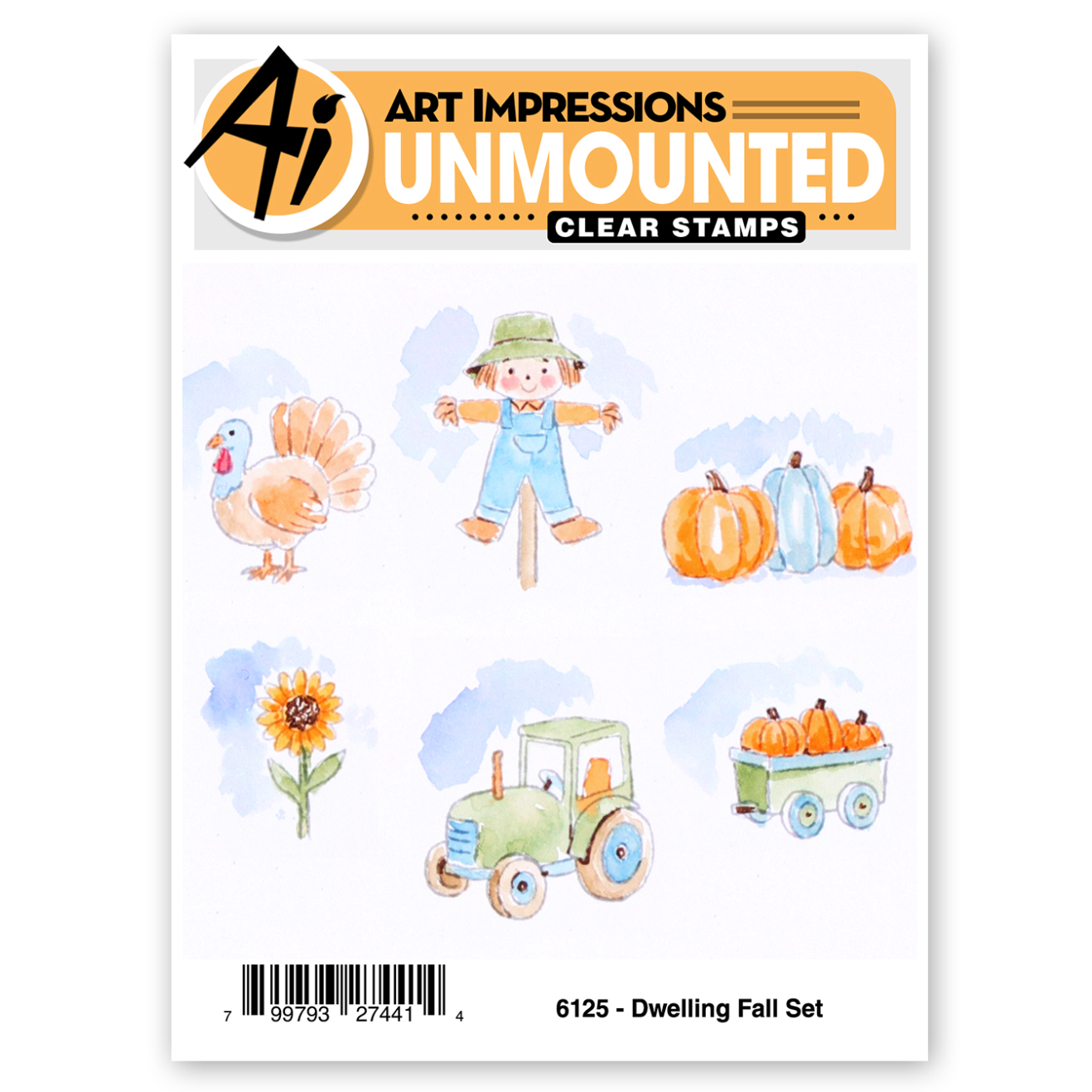 Art Impressions Dwelling Fall Stamps 6125