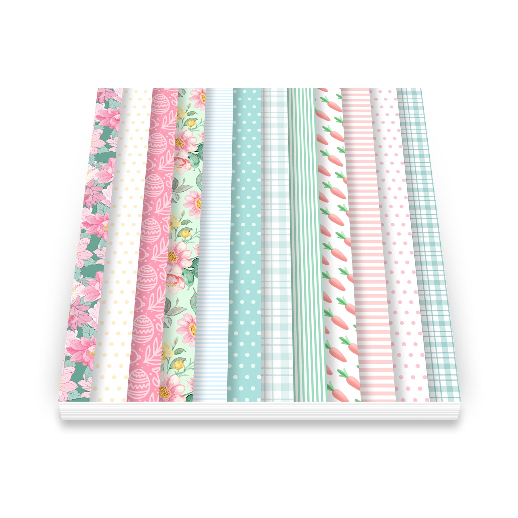 Art Impressions Easter Bunny Journal Series 6x6 Inch Double-Sided Paper Pack 6036 inside