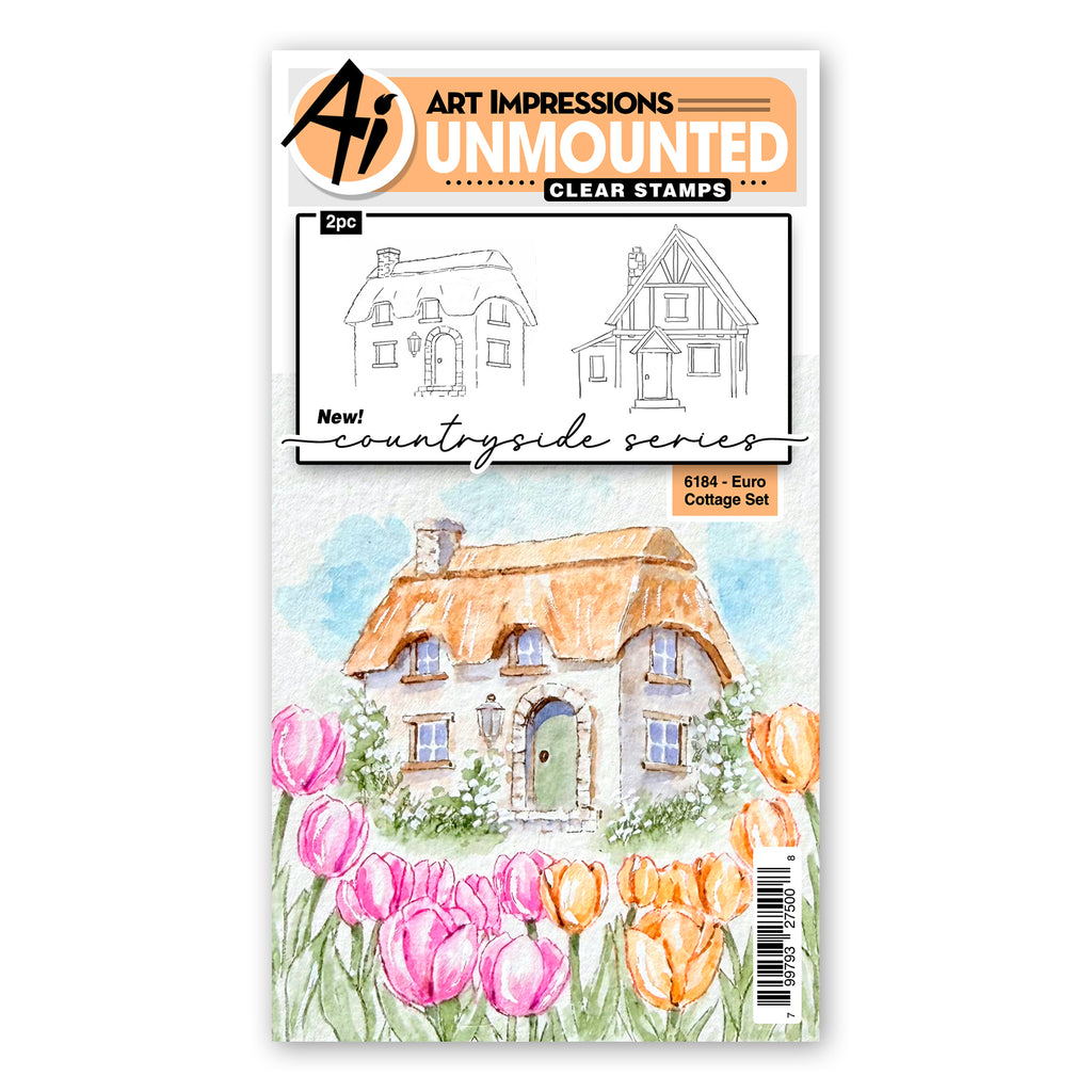 Art Impressions Euro Cottage Stamps 6184
