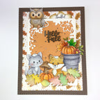 Art Impressions Fall Keepsake Stamps and Dies 6105 hello fall sentiment card